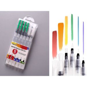 Ensemble de stylos pinceau à l'aquarelle 12 pcs pinceaux de peinture à  l'eau Pinceau aquarelle rechargeable pour étudiant, fête