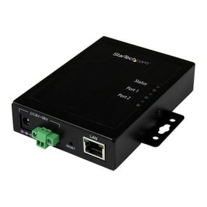 SWITCH - HUB ETHERNET  STARTECH Serveur de périphériques à 2 ports série RS232 vers IP Ethernet - Métallique et montable