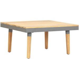 TABLE BASSE JARDIN  vidaXL Table basse de jardin 60x60x31,5 cm Bois solide d'acacia