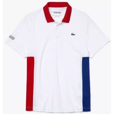 Polo Lacoste DH2053 GT3 blanc rouge et bleu roi. Blanc rouge cosmique noir Cdiscount Pret a Porter