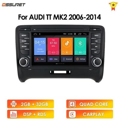 2G + 32G 2din Android 10 Carplay pour Audi TT MK2 2006-2014 autoradio  lecteur multimédia Gps navi stéréo RDS wifi bluetooth audio - Cdiscount Auto
