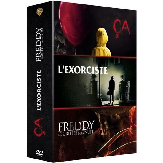 Coffret DVD Horreur incontournables, 3 films : ça (2017), Freddy, les griffes de la nuit & L'exorciste