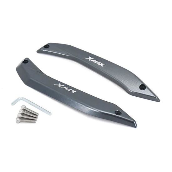 Repose-Pieds Avant Arrière CNC Noir Pour Yamaha XMAX 125 250 300 400 (2017-2024) - Protection Antidérapante