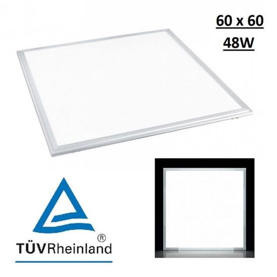 Pack 5x Blanc chaud Pack panneau LED fin 60 x 60 cm LA 3000/ K 3000 lumens authentiques 40 W