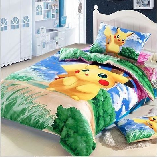 Parure 3d 1 Personne Twin Pokemon Cdiscount Maison