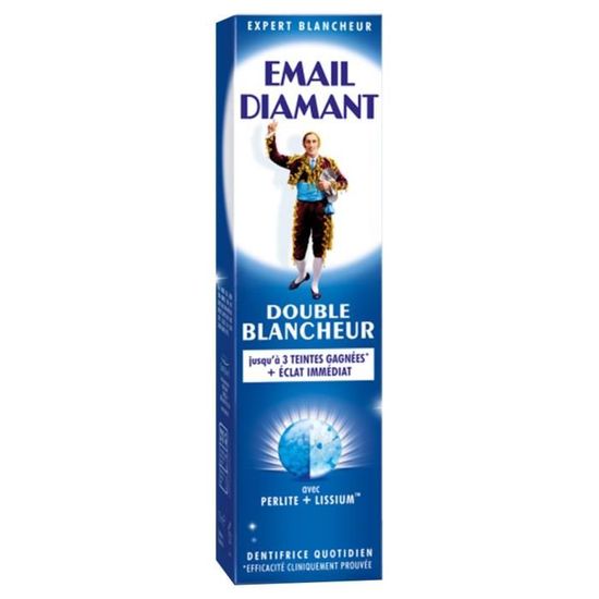 Email Diamant - Dentifrice Double Blancheur - 75 ml - Lot de 3 : :  Hygiène et Santé