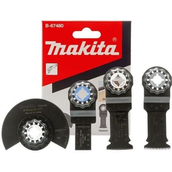 Ensemble 4 accessoires MAKITA B-67480 pour bois et métaux STARLOCK