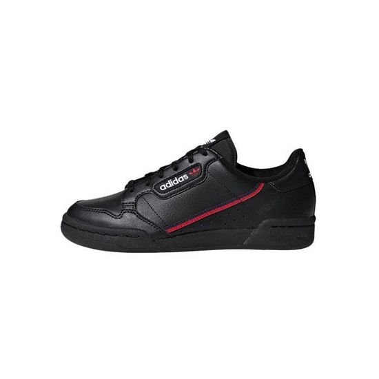 Basket Junior adidas Originals CONTINENTAL 80 J F99786 Mixte Cuir Lacets Noir Cdiscount Chaussures