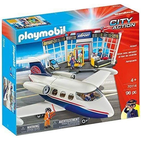Playmobil - Aéroport City Action 96 pièces 70114