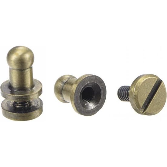 Lot De 10 Rivets Tête Ronde Cuivre Massif – 1/4" X 2" – Uxcell – Neuf