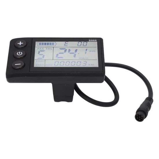 Écran LCD Pour Vélo électrique - Étanche, Compatible Protocole 02OMD, Affichage Vitesse, Km, Batterie