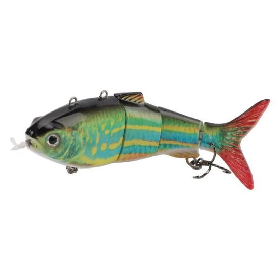 Leurre De Pêche Électrique Robotique Rechargeable - Leurre Multi-Articulé Avec Lumière LED Verte