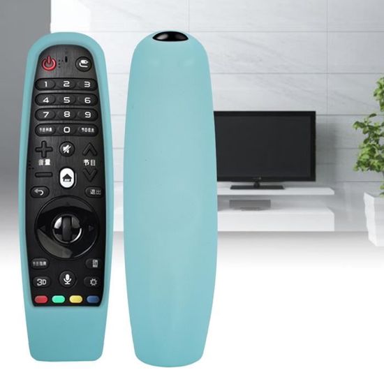 YiBiChin Coque De Protection Pour Télécommande LG Magic AN-MR21GA(2021) MR22GA(2022) MR23GN(2023), Coque En Silicone Résistante Aux Chocs, Anti-perte Avec Sangle - Noir