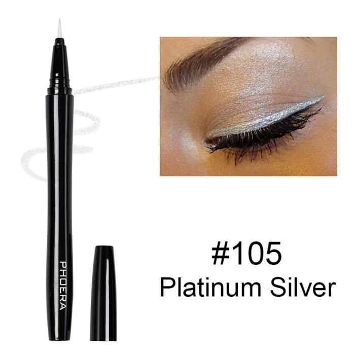 PHOERA Waterproof Shiny Eyeshadow Glitter Liquid Eyeliner Maquillage Eye Liner Pen ZZP90924827E_kandyfine