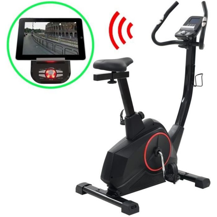 SIB Vélo d'appartement magnétique avec mesure du pouls Programmable