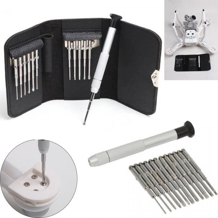 Kit d'outils de réparation de tournevis 13pcs - Set + sac pour drone DJI Phantom 3-4 Mavic Pro SCY80424107_5462