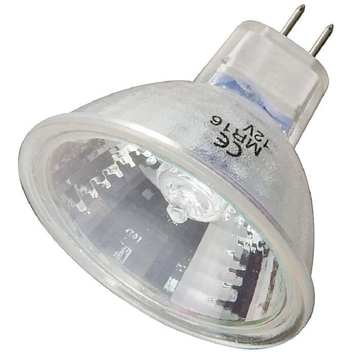 AMPOULE 12V 35W DICHROIQUE MR16 G030 BLANC MOTO SCOOTER MOBYLETTE AUTO FEU ADDITIONNEL PHARE LAMPE DICHROIC HALOGENE
