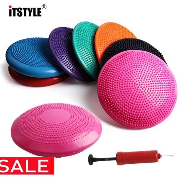ITSTYLE Anti-émeute équilibré Yoga plaque de Massage coussin stabilité disque équilibre coussin oscil - Modèle: Rose - HSJSZHA04458