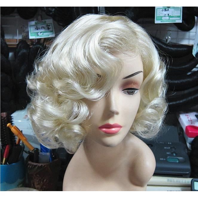 Perruque Femme Blonde Perruque Femme Naturelle Brésilien Perruque Femme Courte Cheveux
