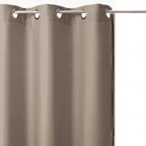 Rideau occultant x2 Taupe