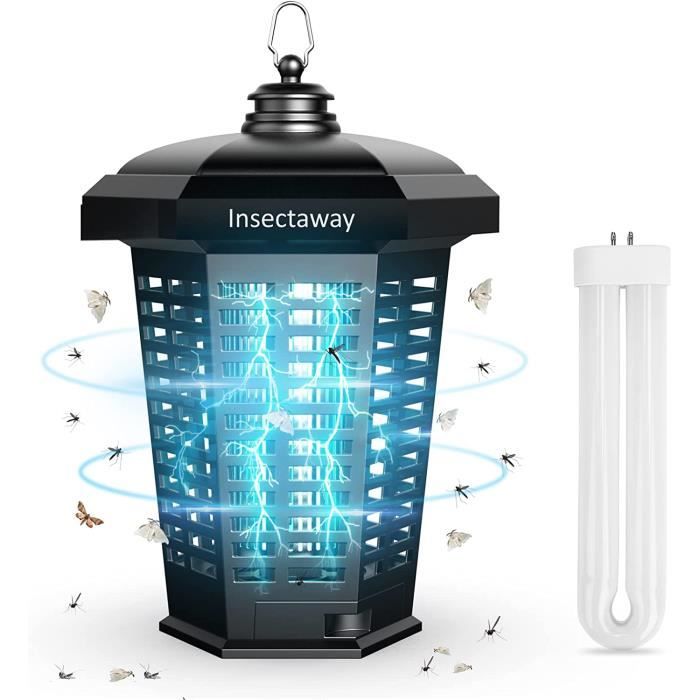 Lampe Anti Moustique Exterieur 4200V,UV Tue Mouche Electriqu