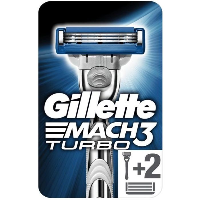 GILLETTE Rasoir Mach3 Turbo + 1 Lame