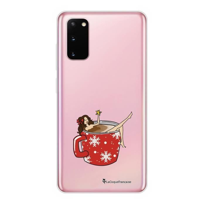 Coque Samsung Galaxy S20 360 intégrale transparente Chocolat Chaud Ecriture Tendance Design La Coque Francaise