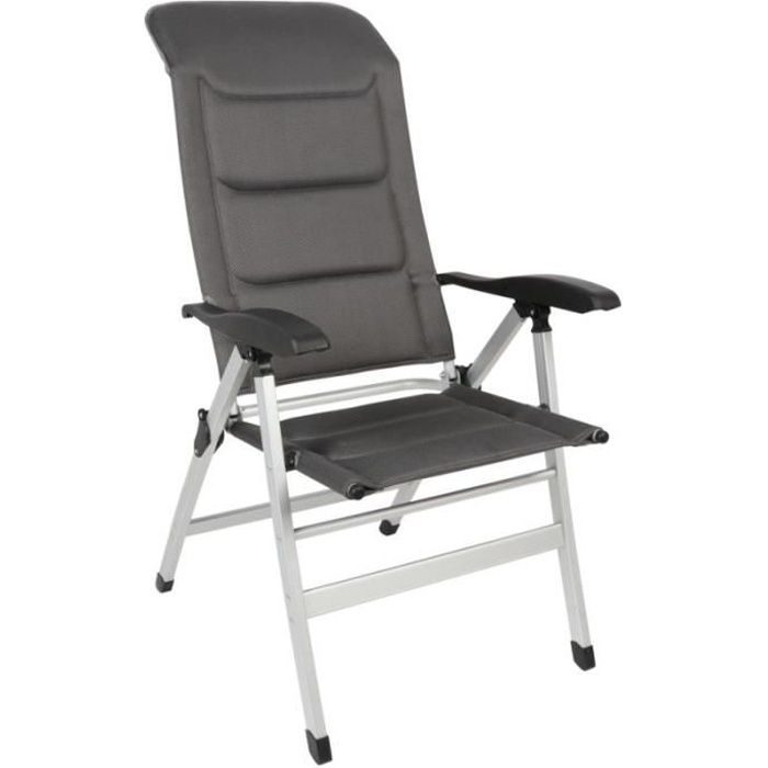 MIDLAND Fauteuil Confort Maxi tissu respirant Mesh 3D réglable 7 positions Gris 40