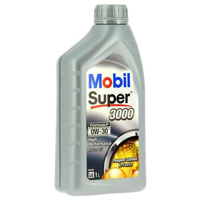 MOBIL Huile-Additif SUPER 3000 Formula-P - Synthetique / 0W30 / 1L
