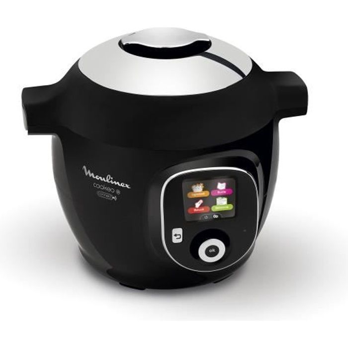 Moulinex Cookeo + Connect, 6 L, Chine, Noir, Chrome, LCD, 354 mm, 355 mm