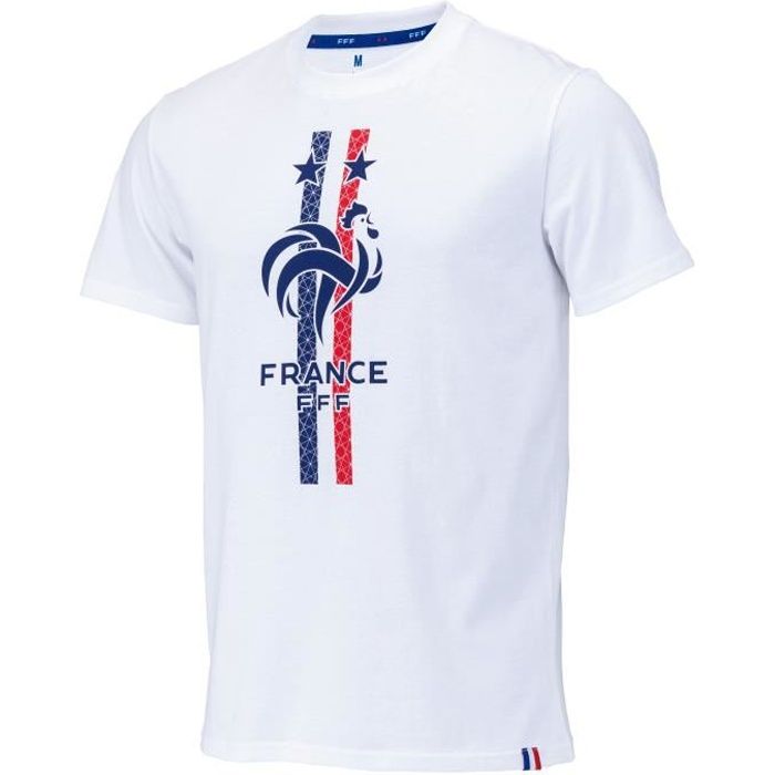 T-shirt FFF - Collection officielle EQUIPE DE FRANCE - Homme - Blanc