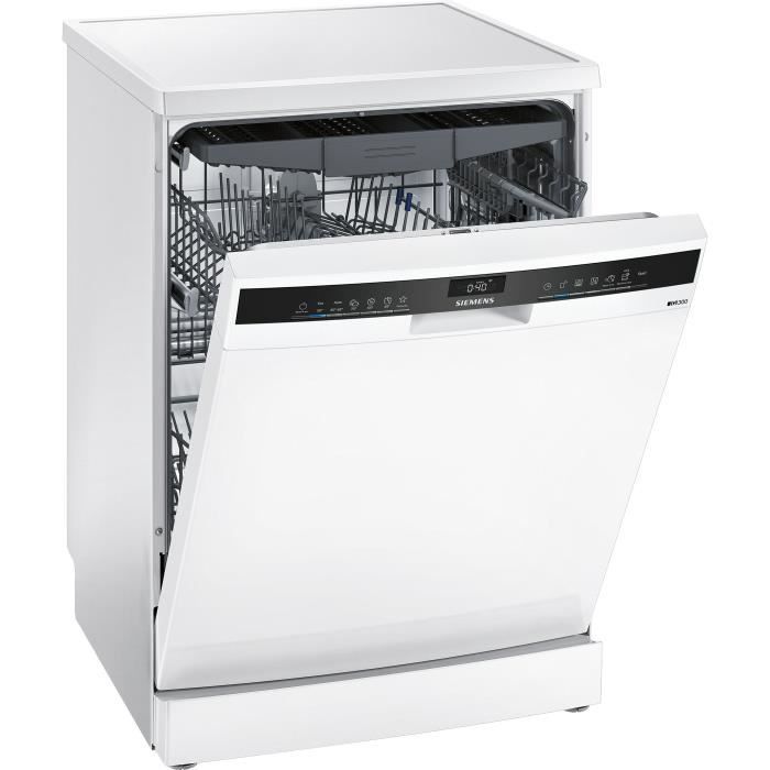 Lave-vaisselle pose libre SIEMENS SN23EW14CE iQ300 - 13 couverts - Induction - L60cm - Home Connect 44dB - Blanc