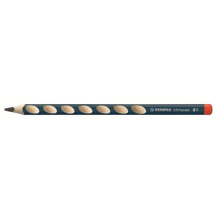 STABILO Blister de 2 Crayons Graphites Easygraph Droitier - Tête trempée - HB