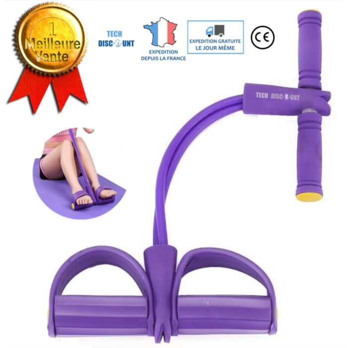 TD® Bandes Résistance Corde Élastique Entraînement Multifonctionnelle Musculation Exercices Jambes Yoga Physique Gym Fitness Violet