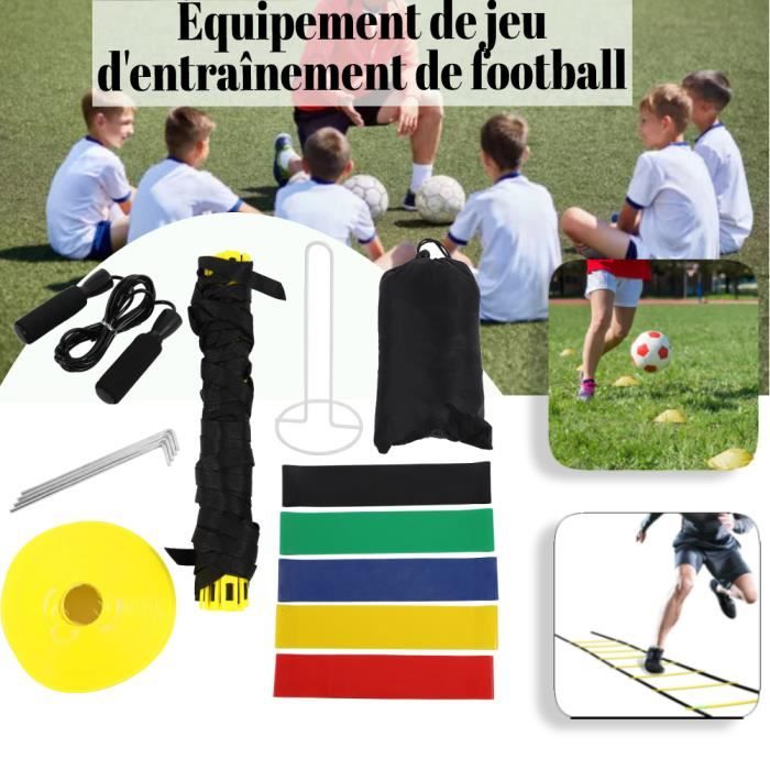 Plots Entrainement Football Kit - 10 Cones de Sport - Equipement pour Agilité avec Sac -jaune-PAL1