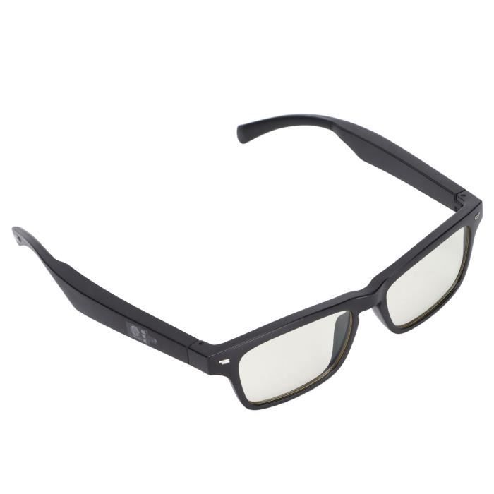 VGEBY Lunettes audio Bluetooth intelligentes Lunettes intelligentes audio Bluetooth avec lentille anti-lumière bleue Lunettes