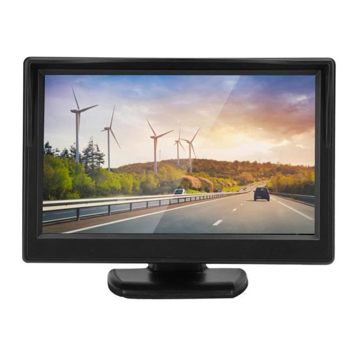 VINGVO moniteur de recul 5in haute définition TFT LCD inversant le moniteur étanche de stationnement pour caméra de recul de