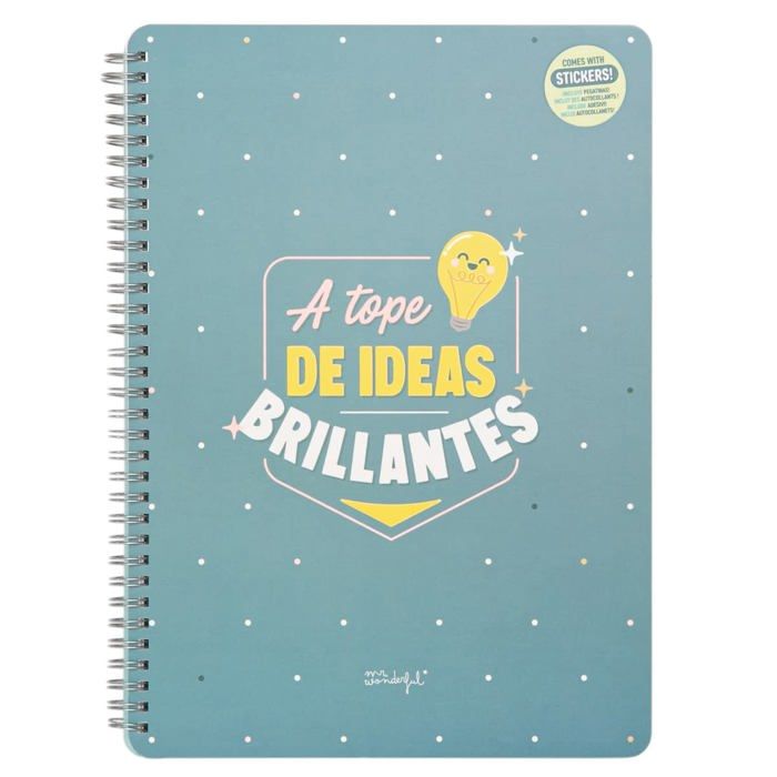 Mr. Wonderful Quaderno A5 A Spirale Con Charm – Lazy Bo-Bo, 160 Pagine FSC