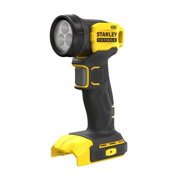 Lampe torche - 18V - STANLEY FATMAX - SFMCL020B-XJ - 3 LED - 140 lumens - Tête pivotante - Sans batterie Lampe torche - 18V - STANLEY FATMAX - SFMCL020B-XJ - 3 LED - 140 lumens - Tête pivotante - Sans batterie