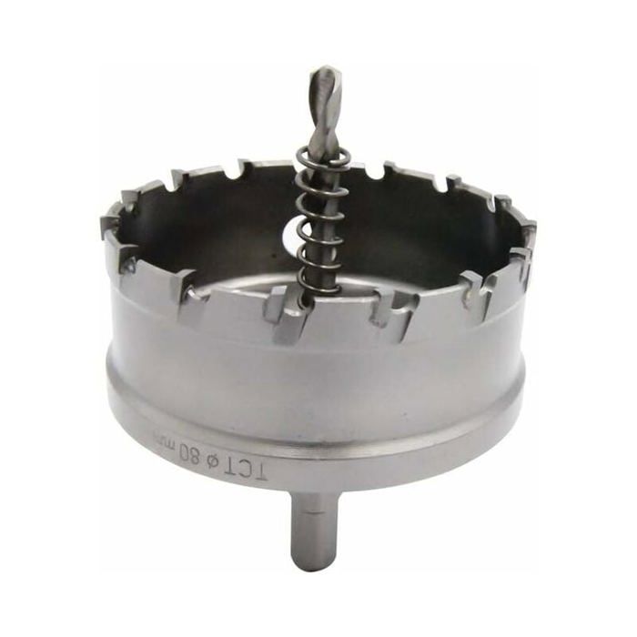 Scie cloche bimétallique en carbure de qualité industrielle pour découpe de trous en acier inoxydable de 3-1/8 (80 mm)