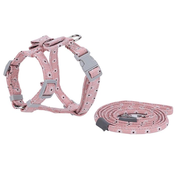 Comparer les prix de Harnais pour chien avec laisse, sangle de poitrine réfléchissante pour chiens de petite et moyenne taille