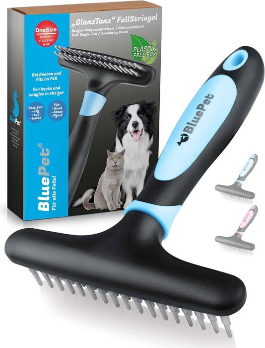 Meilleurs prix pour Peigne Démêlage Pour Chien&Chat À Poil LongBrosse Toilettage Pour Enlever Les Nœuds Et Les Poils MortsRâteau Déméloir+MassageÉt