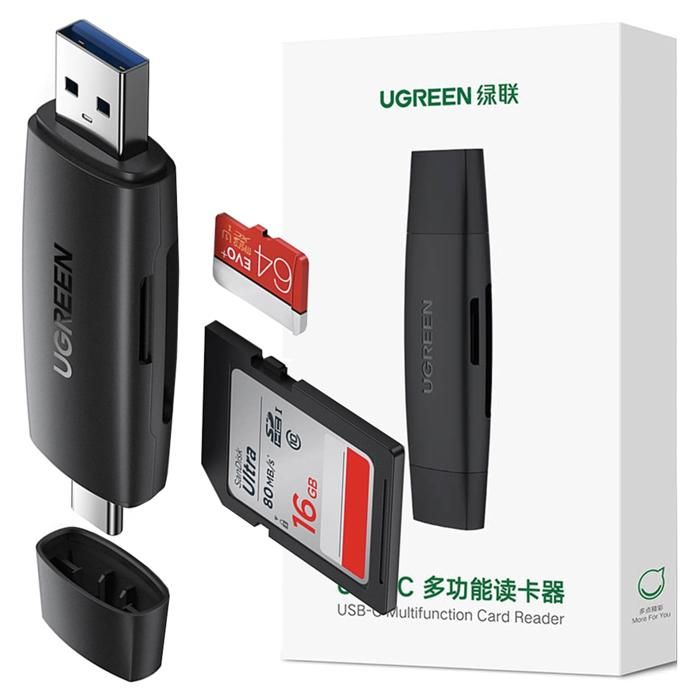 Adaptateur Usb Ugreen Usb C Pour Lecteur De Carte SdMicrosd Pour Ordinateur Portable