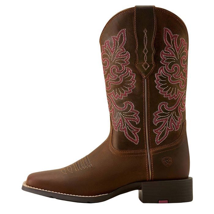 Bottes western femme Ariat Round Up Wide Square Toe StretchFit Bottes western femme Ariat Round Up Wide Square Toe StretchFit