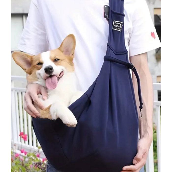 Comparer les prix de Sac transport animal - 1 pièce Bleu bandoulière pour chien/chat petit animal max 10kg chiot - Couleur bleu Étiquette