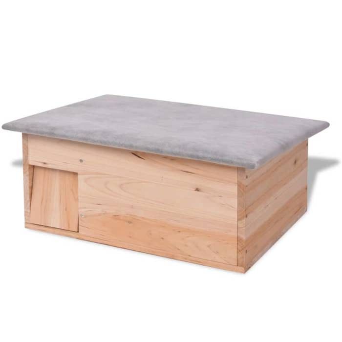 Cabane pour hérisson - vidaXL - Bois de sapin - Entrée labyrinthe - Toit imperméable