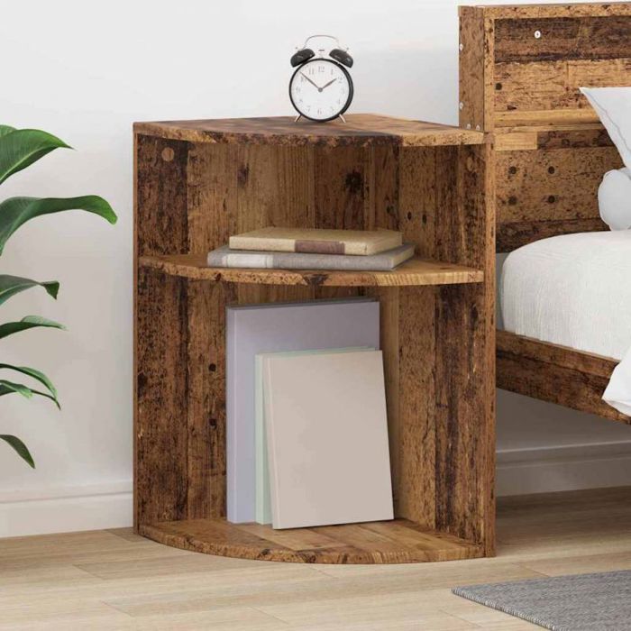 Table dappoint - VIDAXL - Bois ancien - Bois dingénierie - Rectangulaire 397x397x60 cm - Design minimaliste