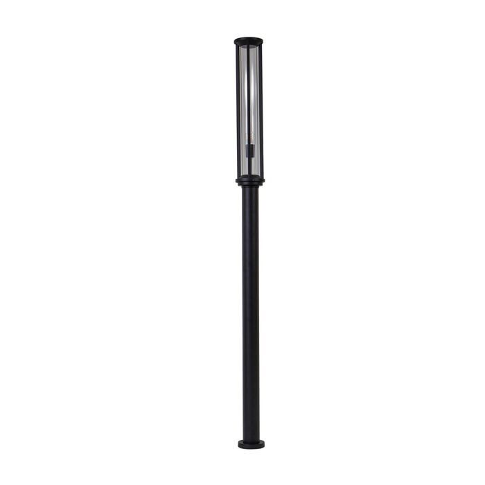 Lanterne de jardin - Lucande - candélabre extérieur - Aluminium Verre - noir
