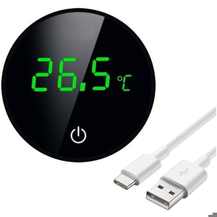 Thermomètre numérique aquarium - Haute précision 0 1°C Affichage LED tactile - Aquarium et terrarium - Noir