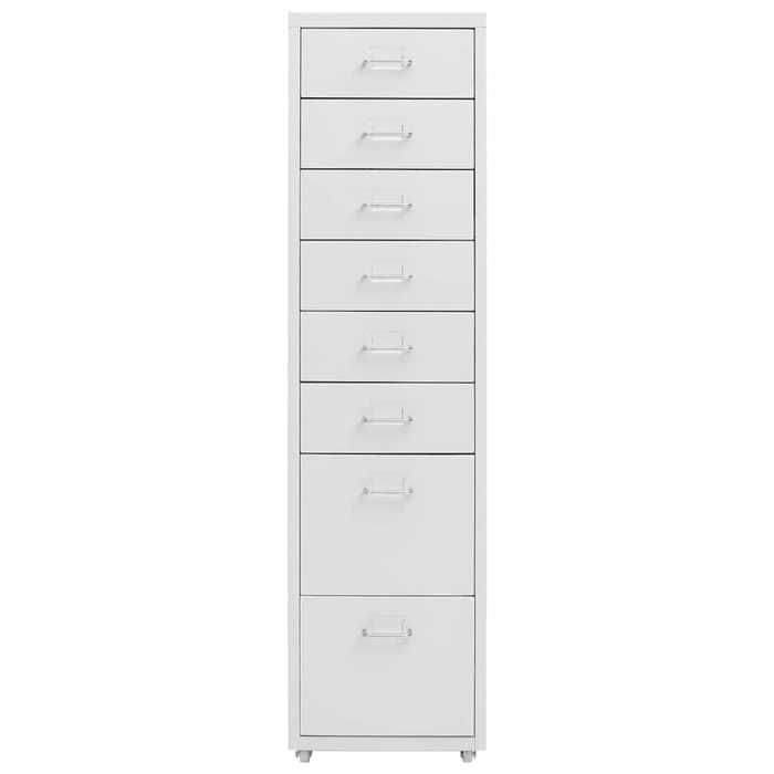 Métal Armoire à dossiers moderne - Classeur mobile - Gris 28x41x109 cm Métal CC932